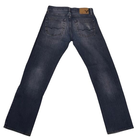 American Eagle Jeans Slim Straight Dark Wash Denim Pants Men's 29x32 Casual AEO - Picture 2 of 11
